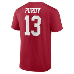 Brock Purdy San Francisco 49ers Player Icon T-Shirt Scarlet - NFL