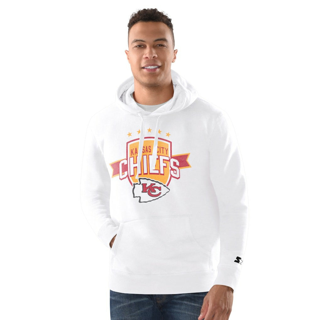 Kansas City Chiefs Starter Vintage Pullover Hoodie White - NFL