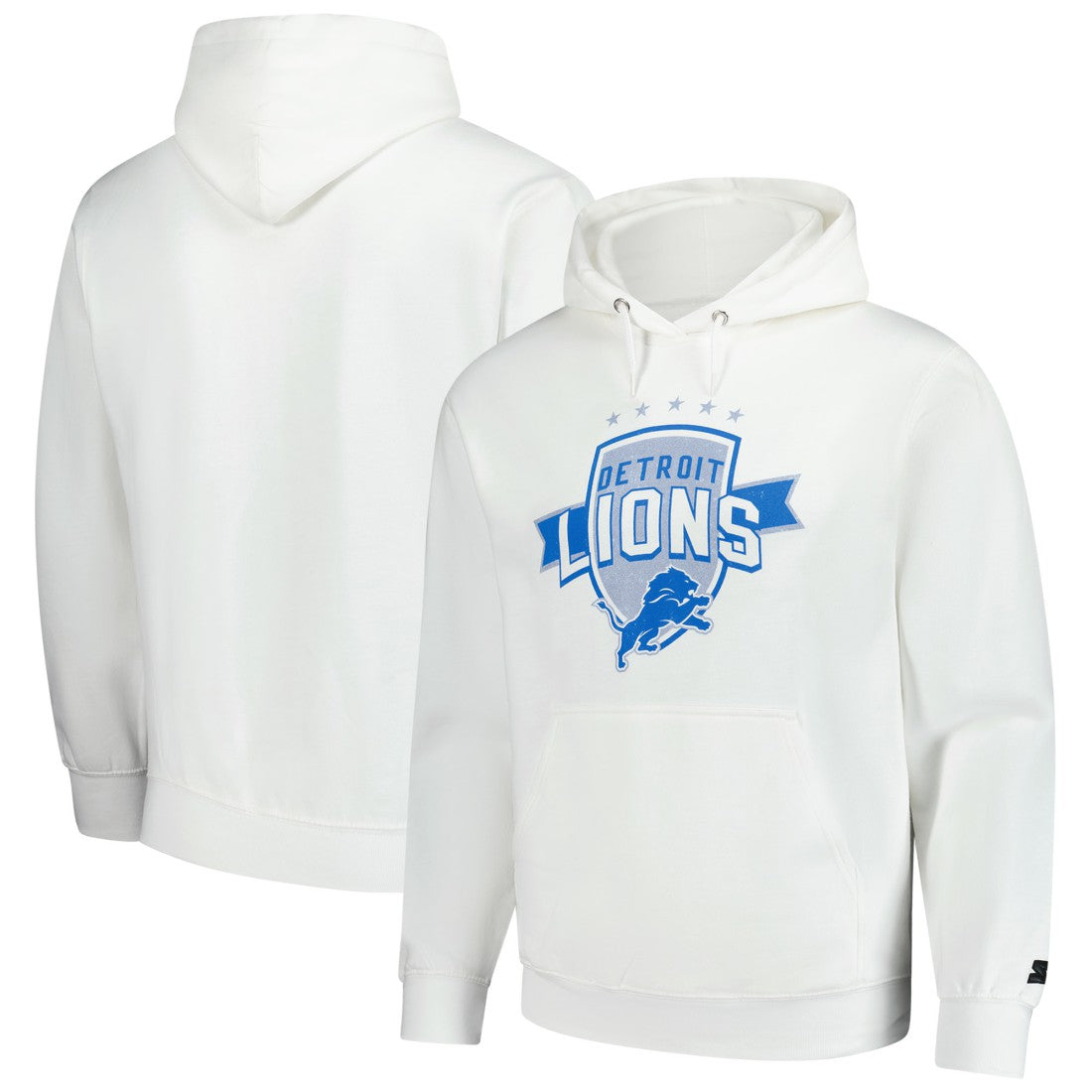 Detroit Lions Starter Vintage Pullover Hoodie White - NFL
