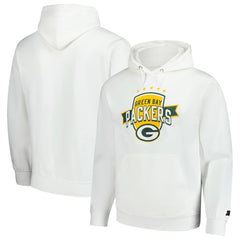 Green Bay Packers Starter Vintage Pullover Hoodie White - NFL