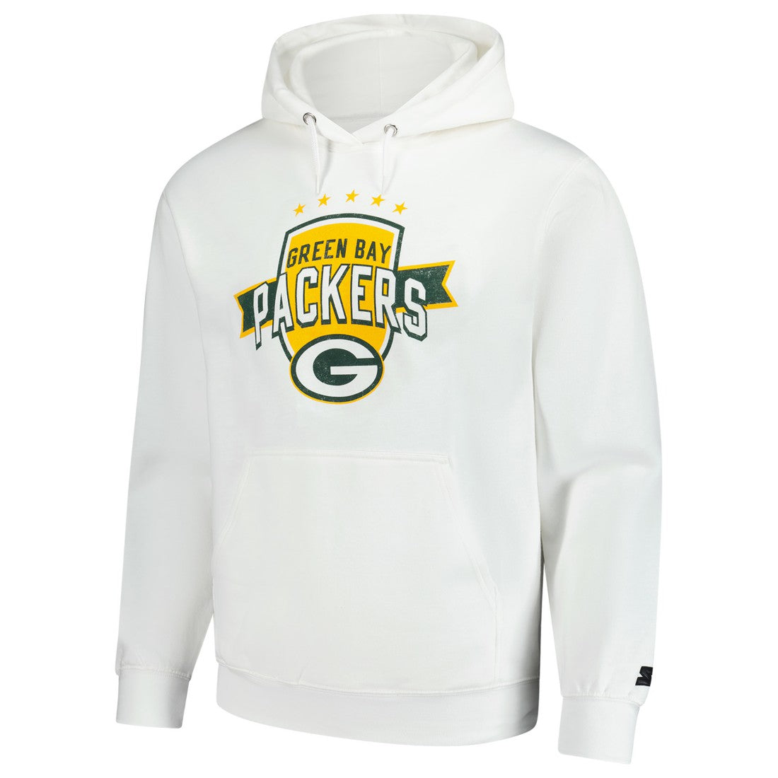 Green Bay Packers Starter Vintage Pullover Hoodie White - NFL