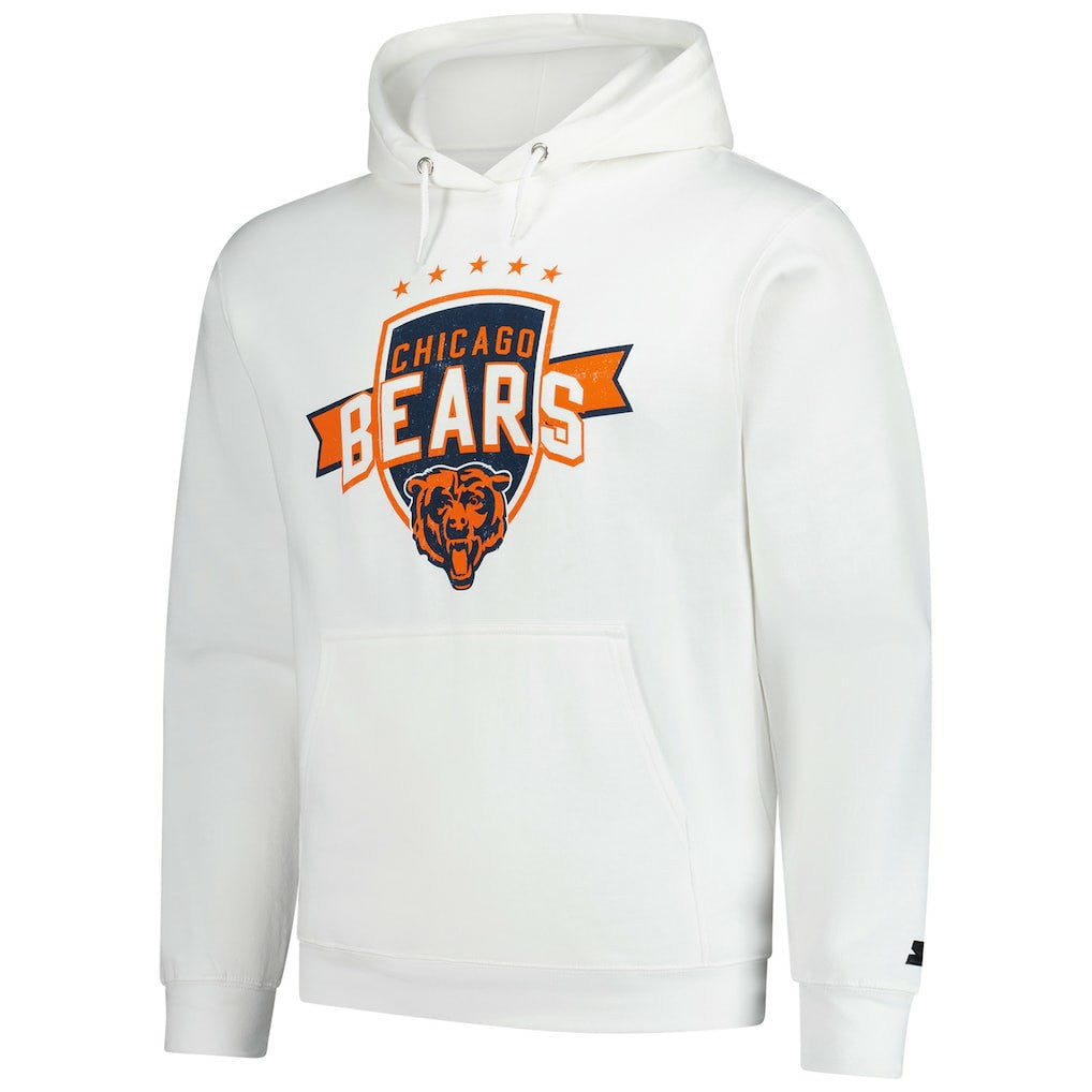 Chicago Bears Starter Vintage Pullover Hoodie White - NFL