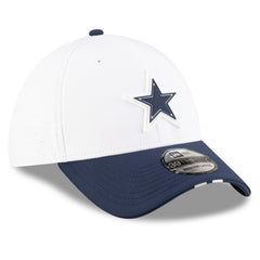 Dallas Cowboys New Era 2025 NFL Training Camp 39THIRTY Flex Hat White/Navy - NFL