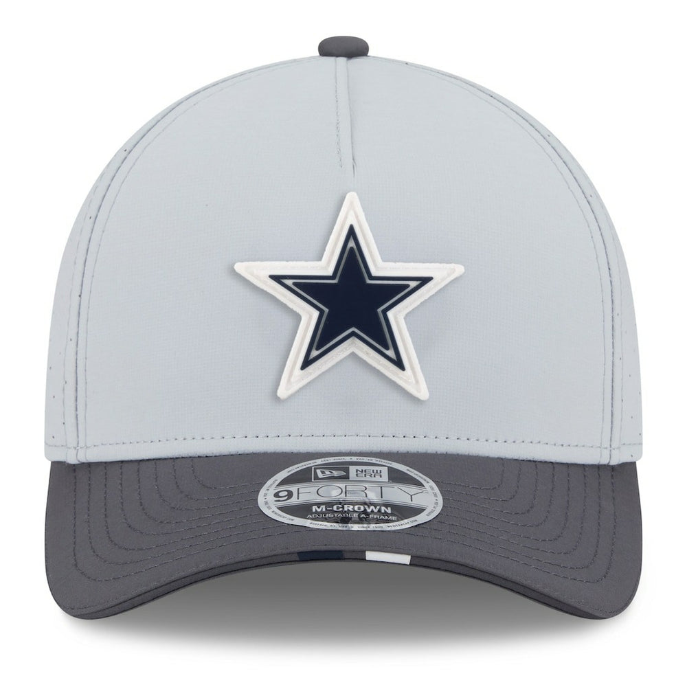 Dallas Cowboys New Era 2025 NFL Training Camp A-Frame 9FORTY Adjustable Hat Gray/Graphite - NFL
