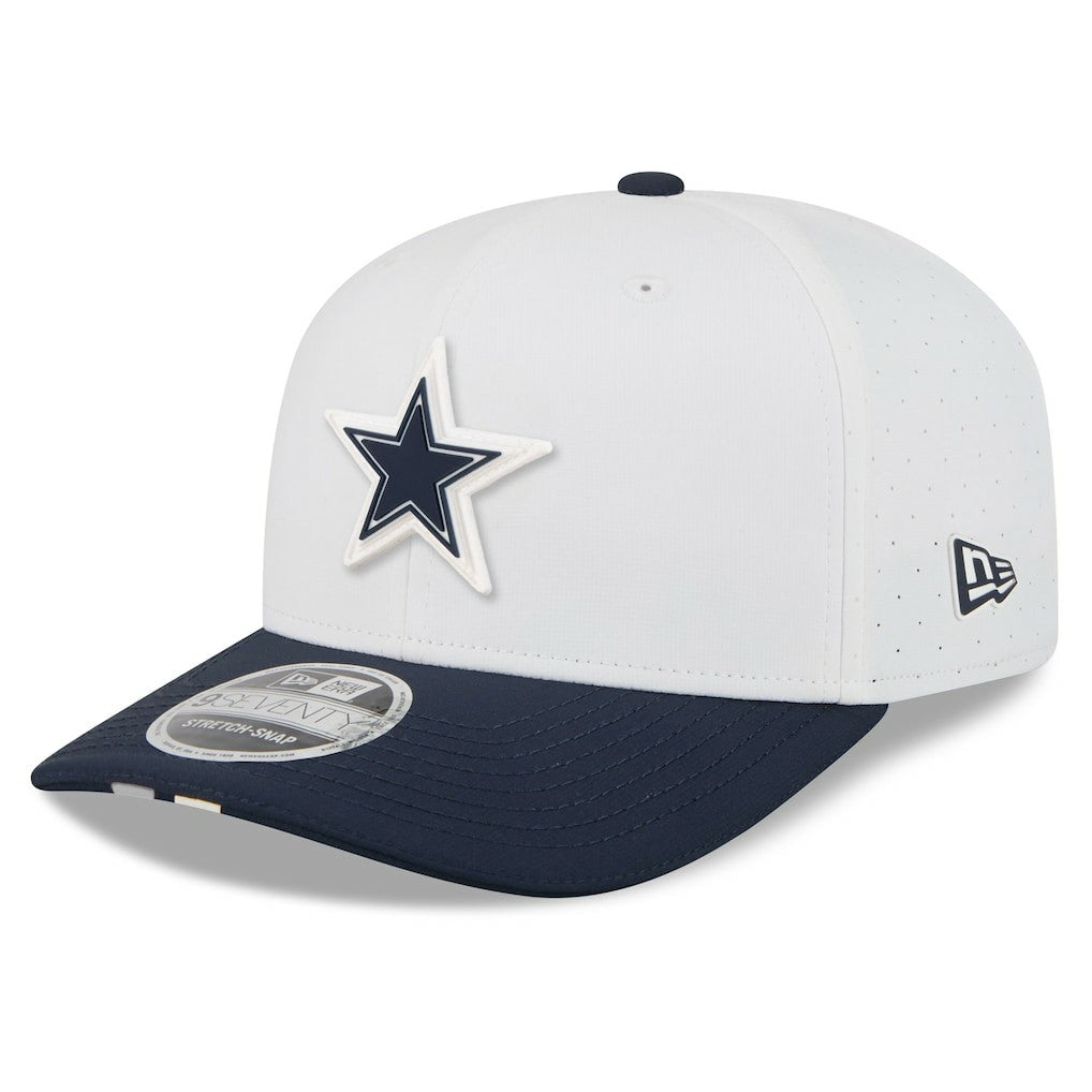 Dallas Cowboys New Era 2025 NFL Training Camp 9SEVENTY Adjustable Hat White/Navy - NFL