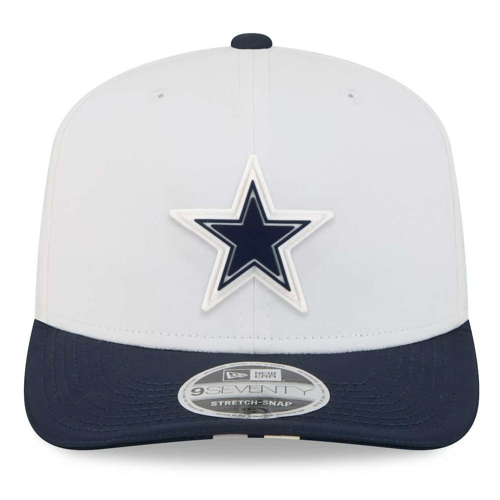 Dallas Cowboys New Era 2025 NFL Training Camp 9SEVENTY Adjustable Hat White/Navy - NFL