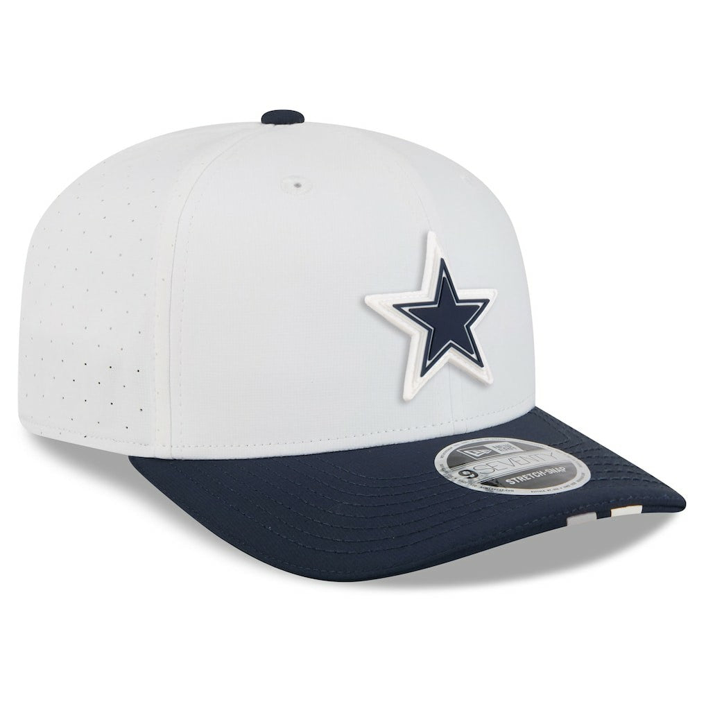 Dallas Cowboys New Era 2025 NFL Training Camp 9SEVENTY Adjustable Hat White/Navy - NFL
