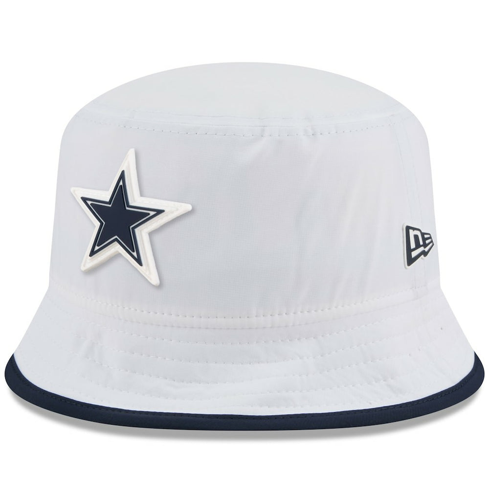 Dallas Cowboys New Era 2025 NFL Training Camp Stretch Bucket Hat White - NFL