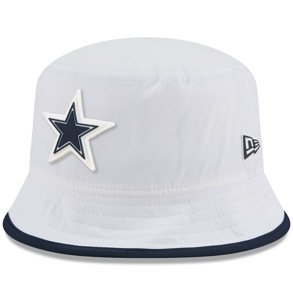 Dallas Cowboys New Era 2025 NFL Training Camp Stretch Bucket Hat White - NFL