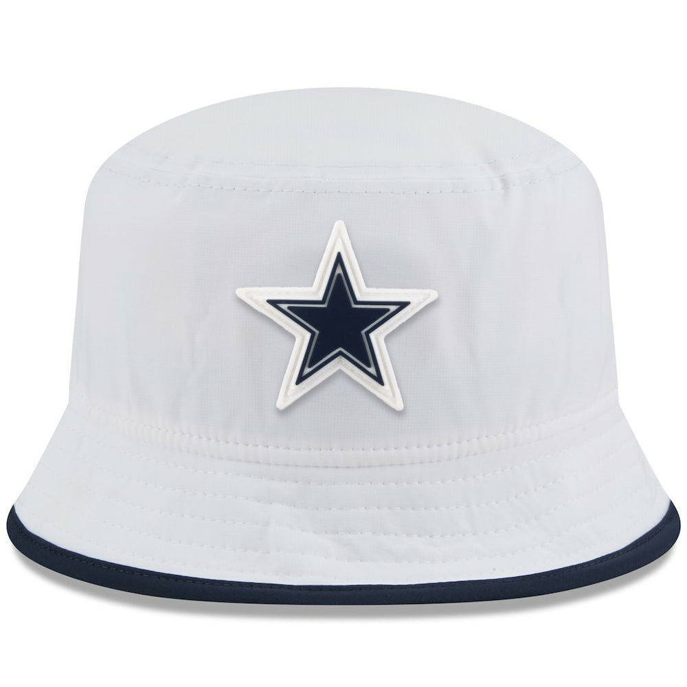 Dallas Cowboys New Era 2025 NFL Training Camp Stretch Bucket Hat White - NFL