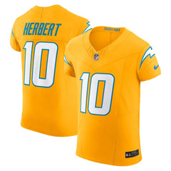 Justin Herbert Los Angeles Chargers Alternate Charger Power Vapor F.U.S.E. Elite Jersey Gold - Nike