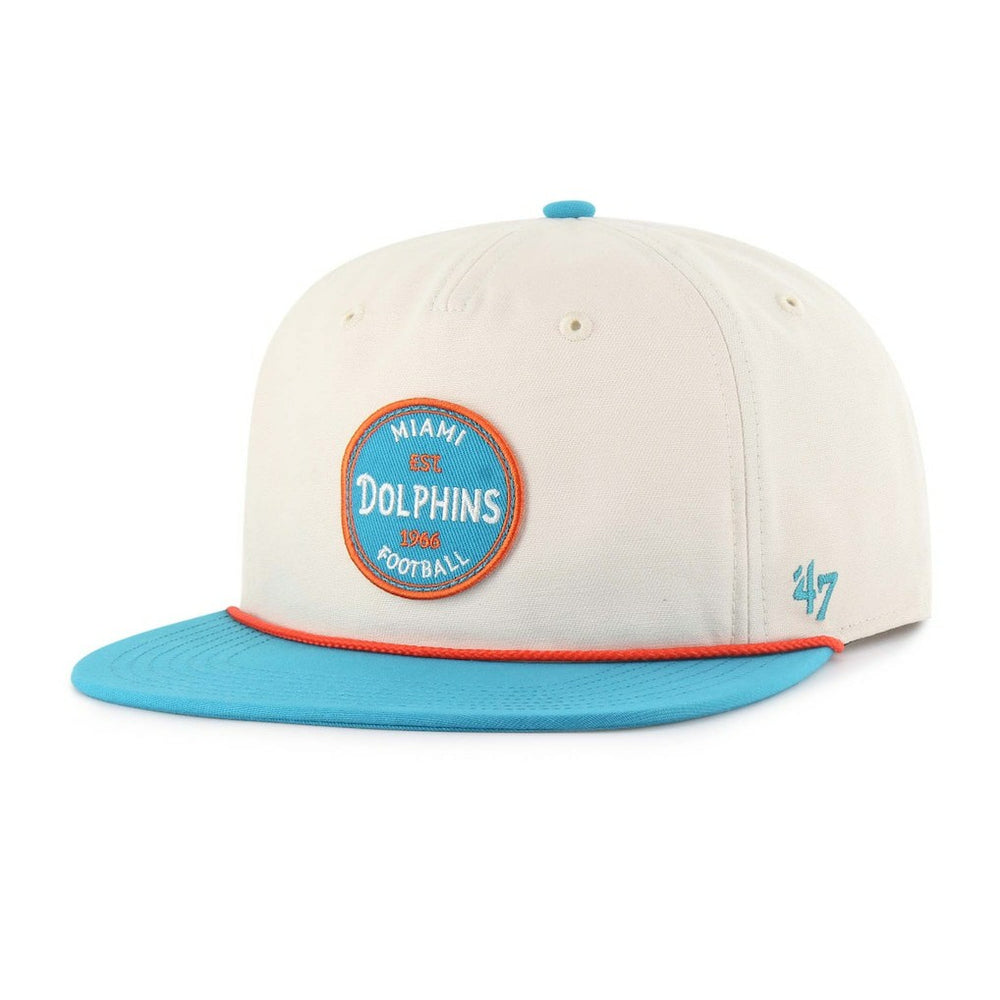 Miami Dolphins '47 Payson Captain Adjustable Hat Natural - 47 brand