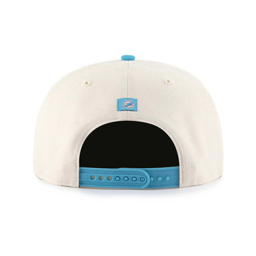 Miami Dolphins '47 Payson Captain Adjustable Hat Natural - 47 brand
