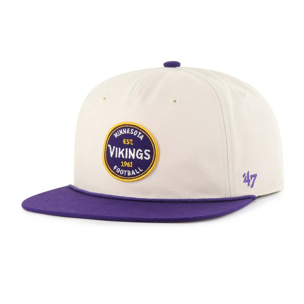 Minnesota Vikings '47 Payson Captain Adjustable Hat Natural - 47 brand