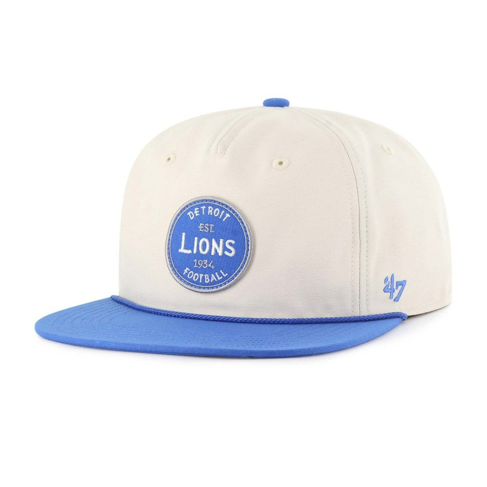 Detroit Lions '47 Payson Captain Adjustable Hat Natural - 47 brand
