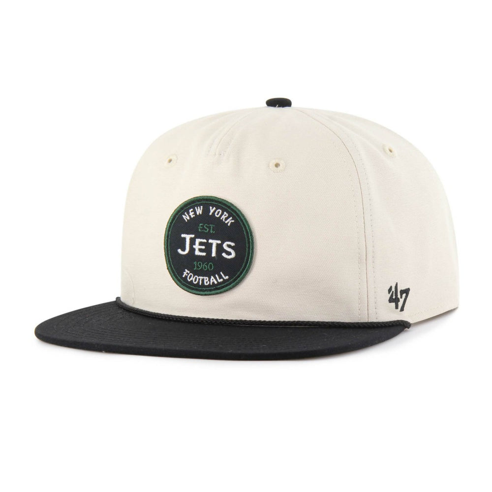 New York Jets '47 Payson Captain Adjustable Hat Natural - 47 brand
