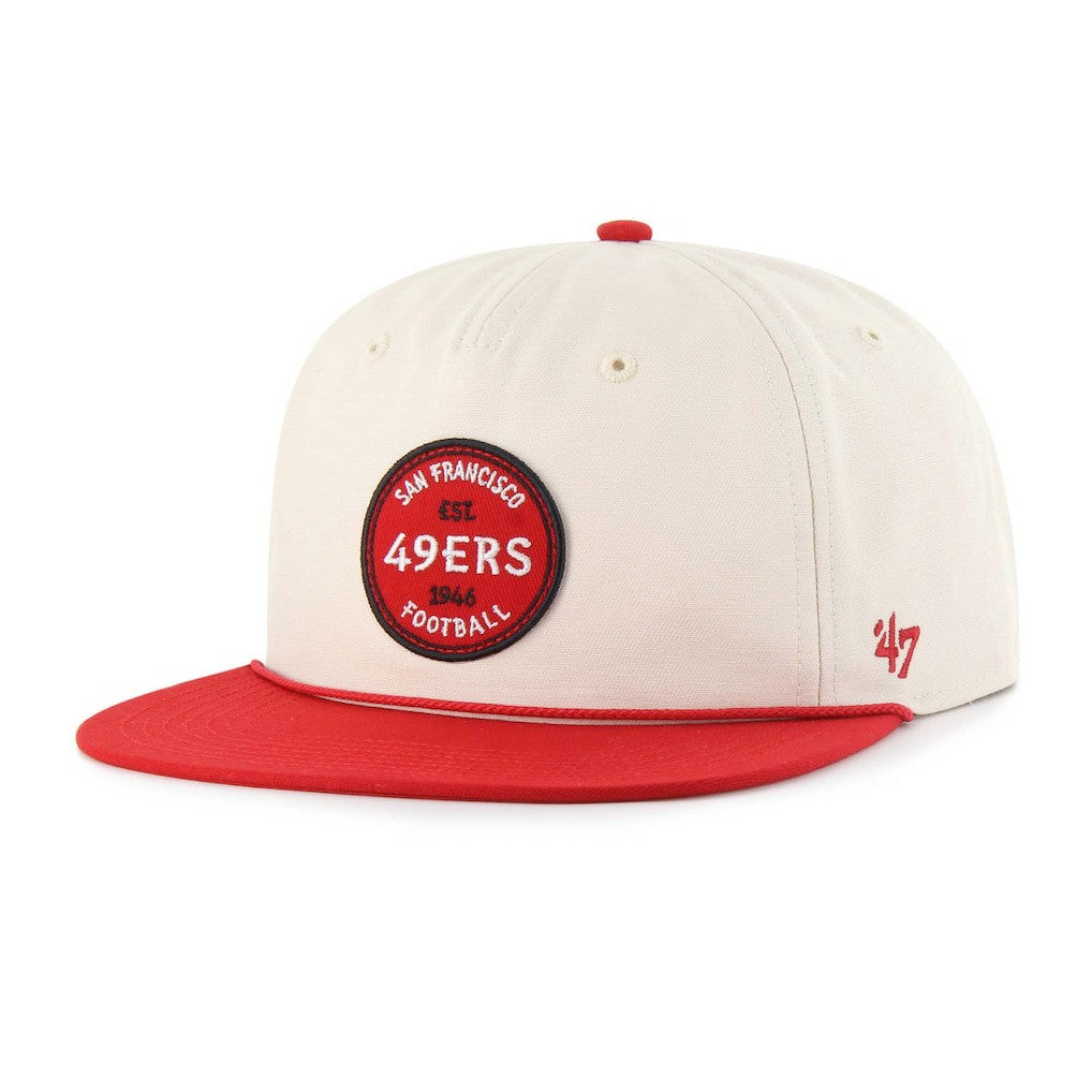 San Francisco 49ers '47 Payson Captain Adjustable Hat Natural - 47 brand