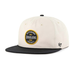 Pittsburgh Steelers '47 Payson Captain Adjustable Hat Natural - 47 brand