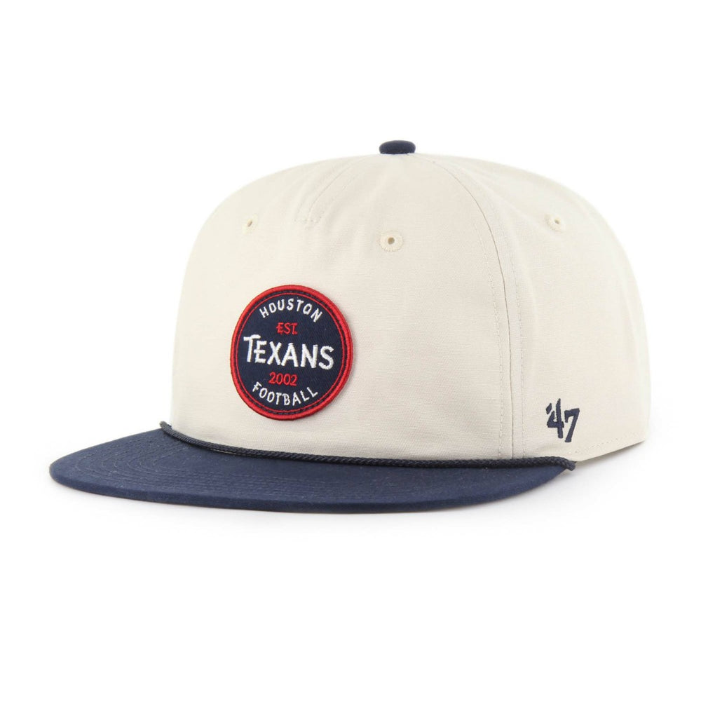Houston Texans '47 Payson Captain Adjustable Hat Natural - 47 brand