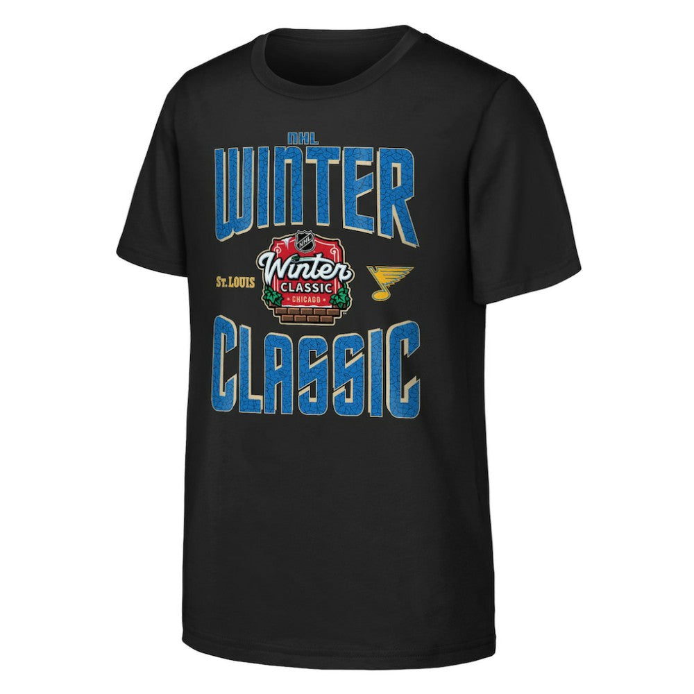 St. Louis Blues - Youth 2025 NHL Winter Classic Game Day T-Shirt Black
