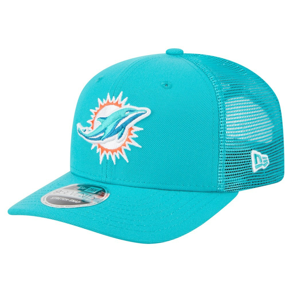 Miami Dolphins New Era Team Collection 9SEVENTY Stretch-Snap Adjustable Hat Aqua - NFL