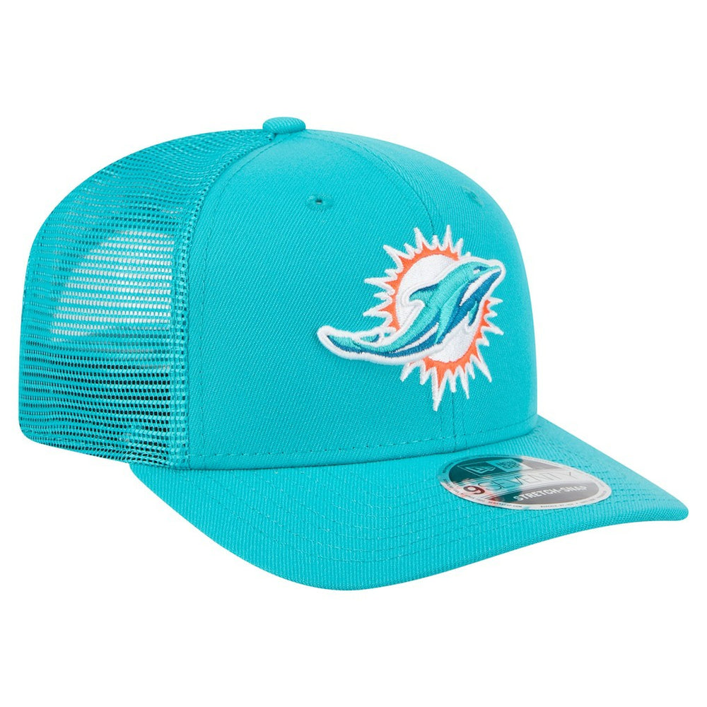 Miami Dolphins New Era Team Collection 9SEVENTY Stretch-Snap Adjustable Hat Aqua - NFL