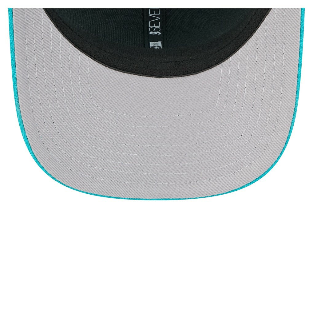 Miami Dolphins New Era Team Collection 9SEVENTY Stretch-Snap Adjustable Hat Aqua - NFL