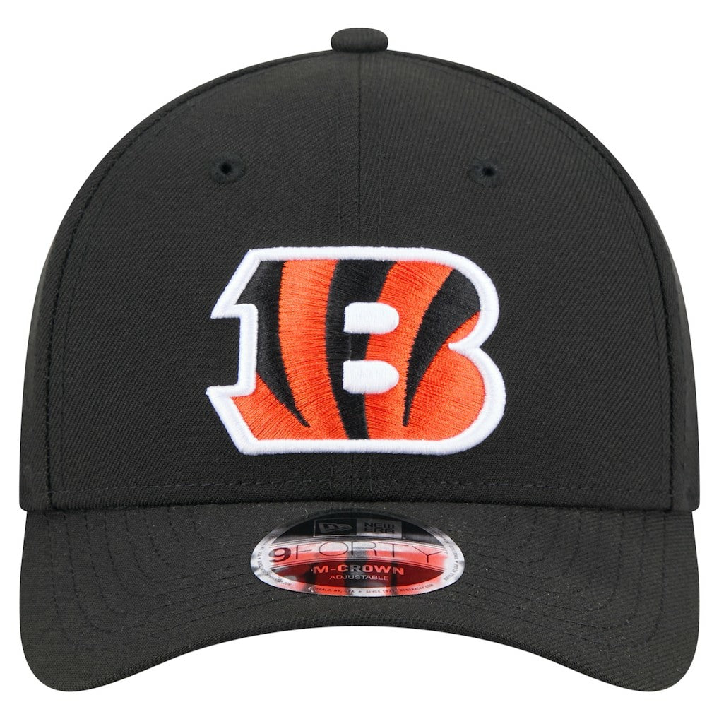 Cincinnati Bengals New Era Team Collection 9FORTY M-Crown Adjustable Hat Black - NFL