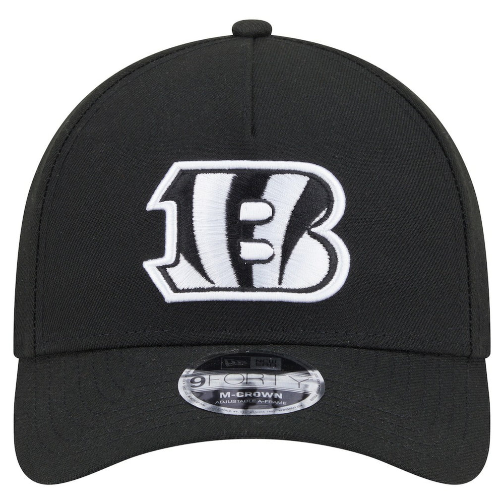 Cincinnati Bengals New Era Team Collection 9FORTY M-Crown A-Frame Adjustable Hat Black - NFL