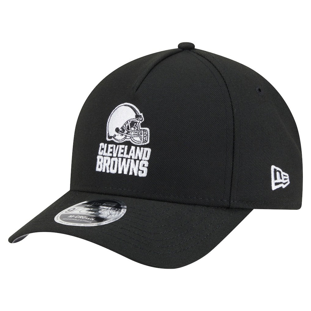 Cleveland Browns New Era Team Collection 9FORTY M-Crown A-Frame Adjustable Hat Black - NFL
