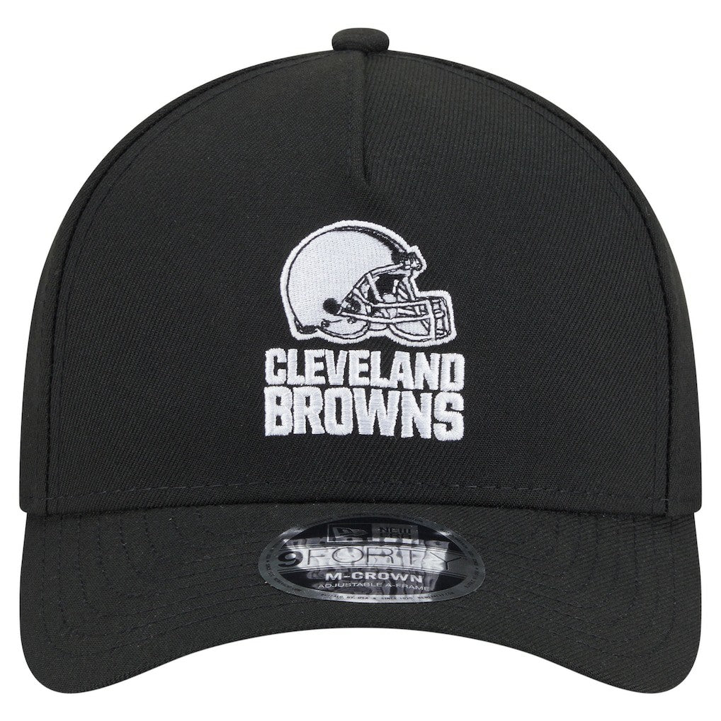 Cleveland Browns New Era Team Collection 9FORTY M-Crown A-Frame Adjustable Hat Black - NFL