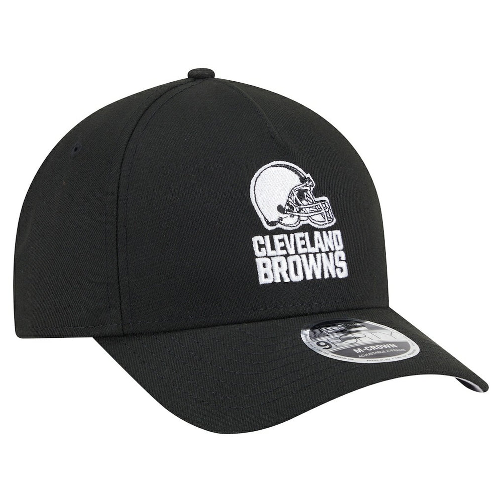 Cleveland Browns New Era Team Collection 9FORTY M-Crown A-Frame Adjustable Hat Black - NFL