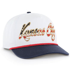 Kansas City Chiefs '47 Patriotic Overhand Hitch Adjustable Hat White - 47 brand