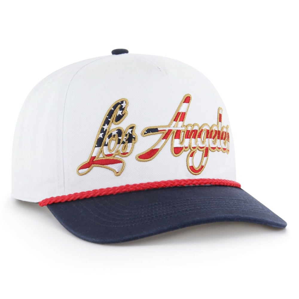 Los Angeles Chargers '47 Patriotic Overhand Hitch Adjustable Hat White - 47 brand