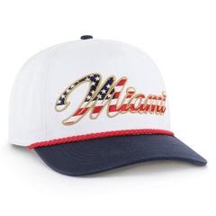 Miami Dolphins '47 Patriotic Overhand Hitch Adjustable Hat White - 47 brand