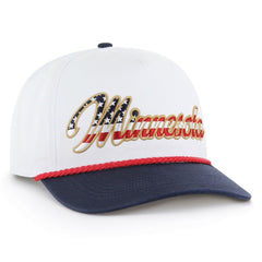 Minnesota Vikings '47 Patriotic Overhand Hitch Adjustable Hat White - 47 brand
