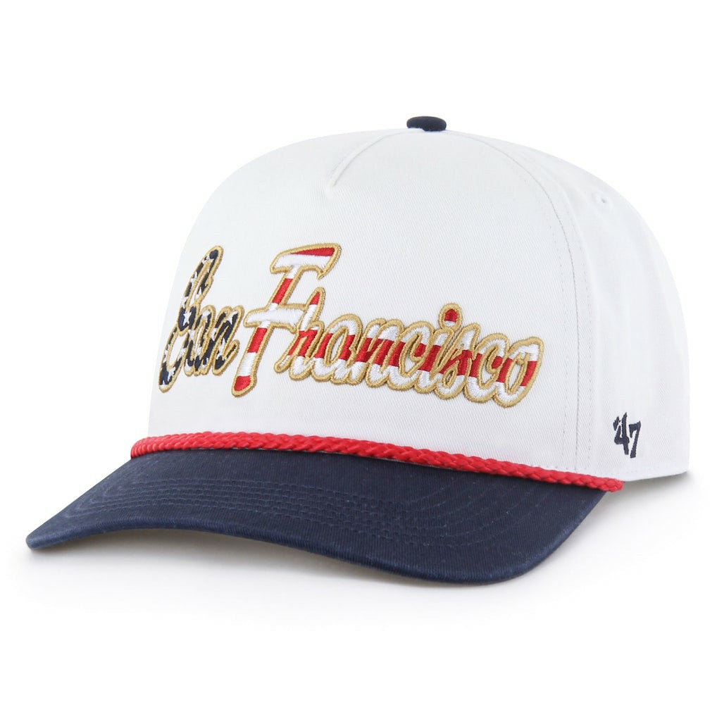 San Francisco 49ers '47 Patriotic Overhand Hitch Adjustable Hat White - 47 brand