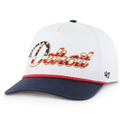 Detroit Lions '47 Patriotic Overhand Hitch Adjustable Hat White - 47 brand