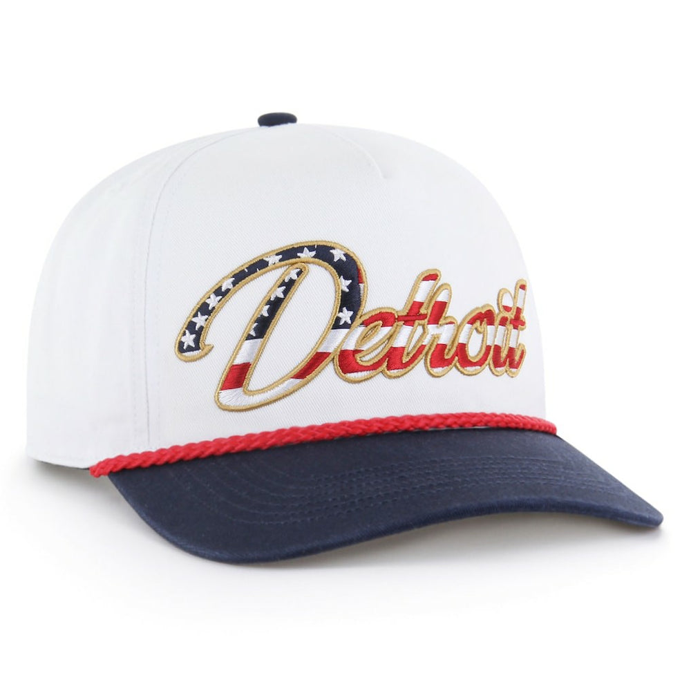 Detroit Lions '47 Patriotic Overhand Hitch Adjustable Hat White - 47 brand