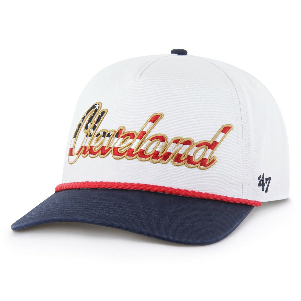 Cleveland Browns '47 Patriotic Overhand Hitch Adjustable Hat White - 47 brand