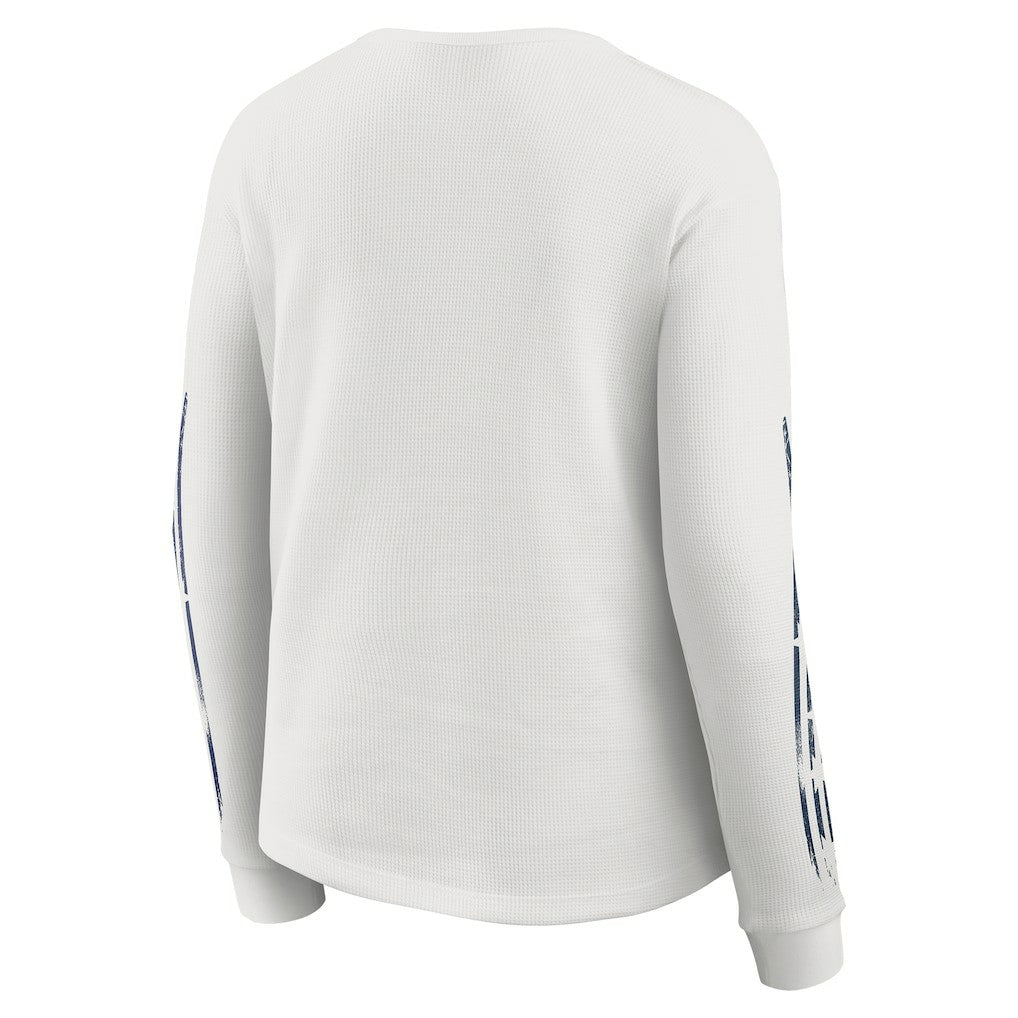 Dallas Cowboys WEAR by Erin Andrews Women's Graphic Waffle Long-Sleeve T-Shirt White - NFL