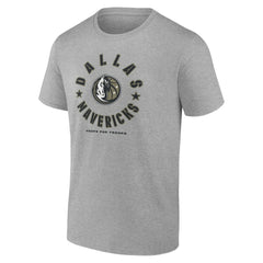 NBA - Dallas Mavericks Hoops for Troops T-Shirt - Heather Gray