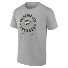 NBA - Oklahoma City Thunder Hoops for Troops T-Shirt - Heather Gray