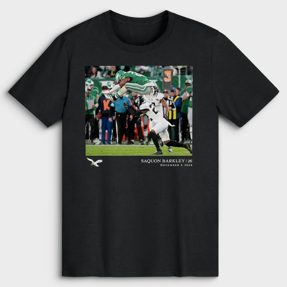 Saquon Barkley Philadelphia Eagles NFL Flash Features Week 9 T-Shirt Black - NFL