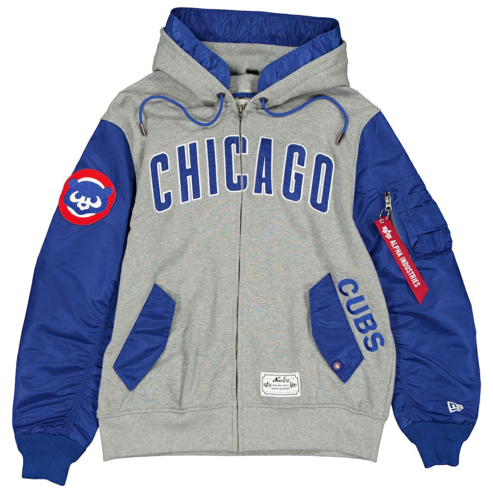 Chicago Cubs New Era x Alpha Industries Full-Zip Hoodie Jacket for sale