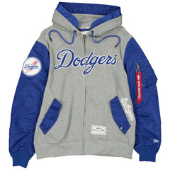 Los Angeles Dodgers New Era x Alpha Industries Full-Zip Hoodie Jacket Clearance