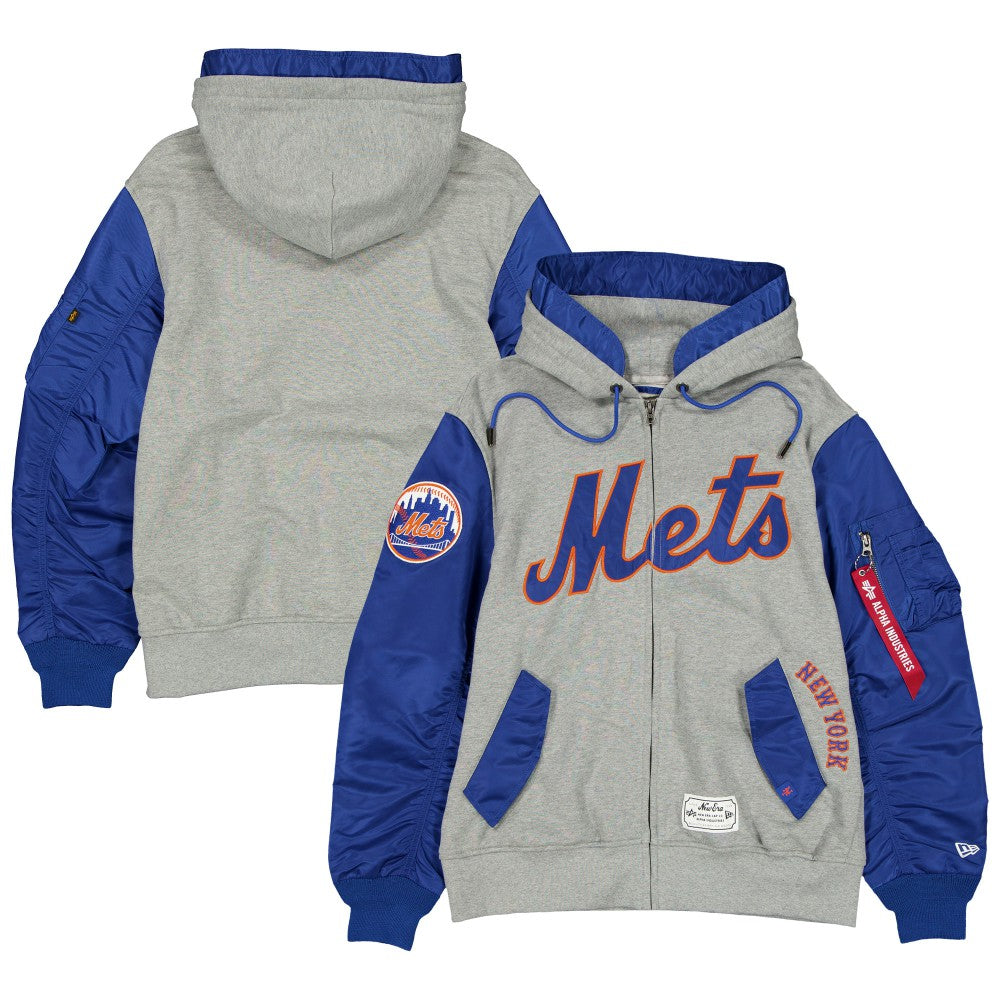New York Mets New Era x Alpha Industries Full-Zip Hoodie Jacket Online