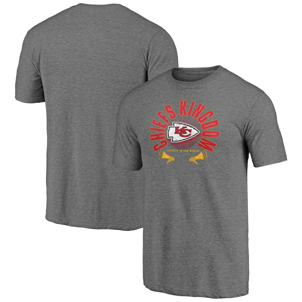 Kansas City Chiefs Hot Route Tri-Blend T-Shirt Heather Gray - NFL