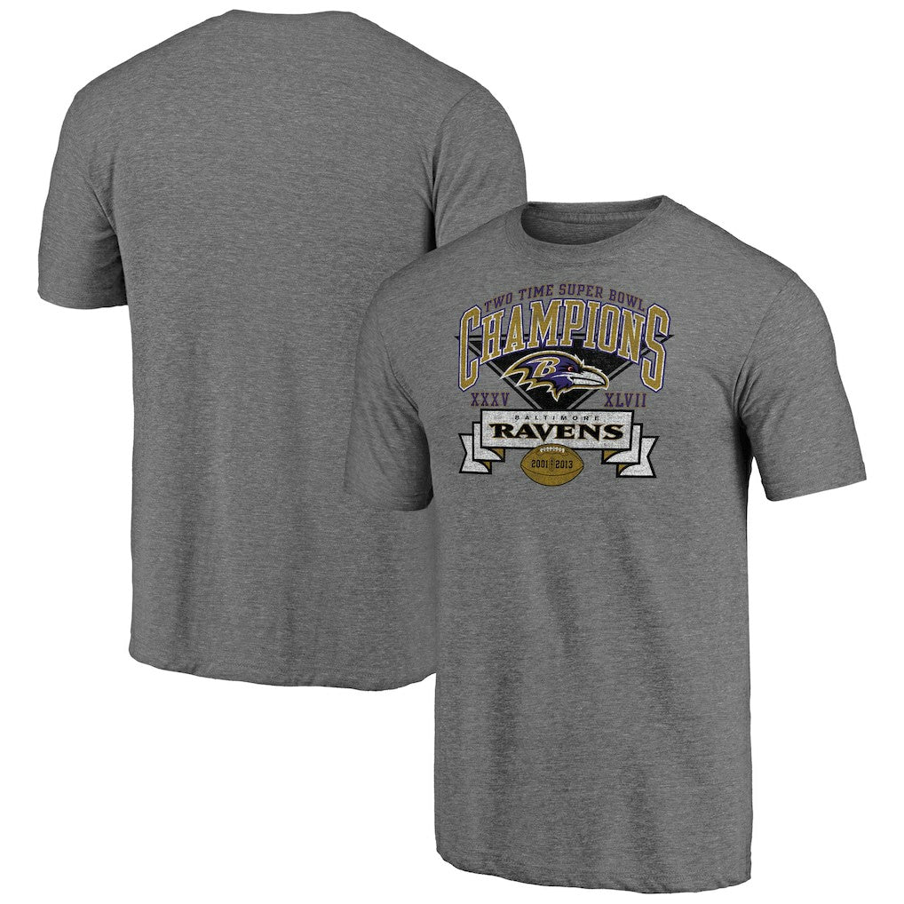 Baltimore Ravens Hot Route Tri-Blend T-Shirt Heather Gray - NFL