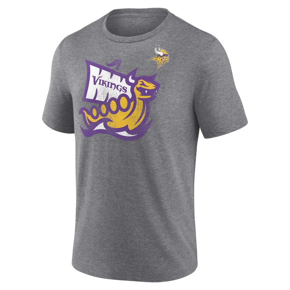 Minnesota Vikings Hot Route Tri-Blend T-Shirt Heather Gray - NFL